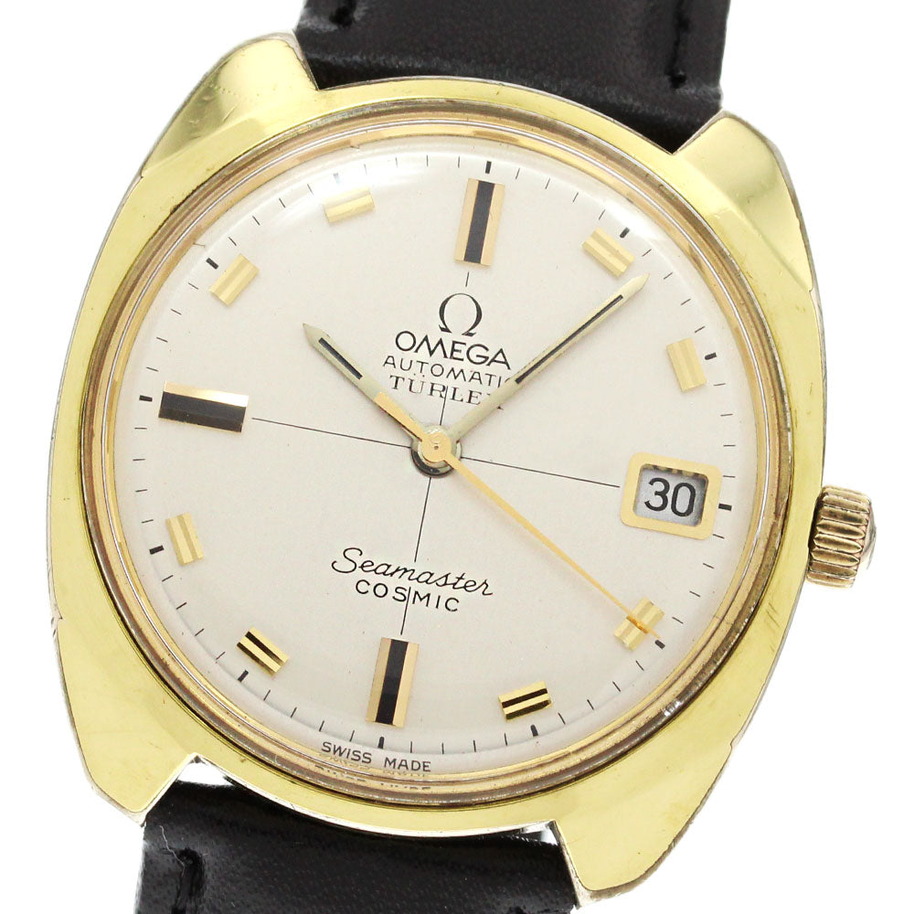 OMEGA TURLER Seamaster Cosmic Date beige Dial Automatic Men's Watch_842162