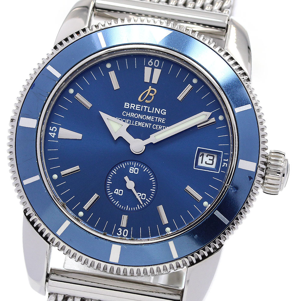 BREITLING Super Ocean Heritage 38 A37320 Date Blue Dial Automatic Men's _842198