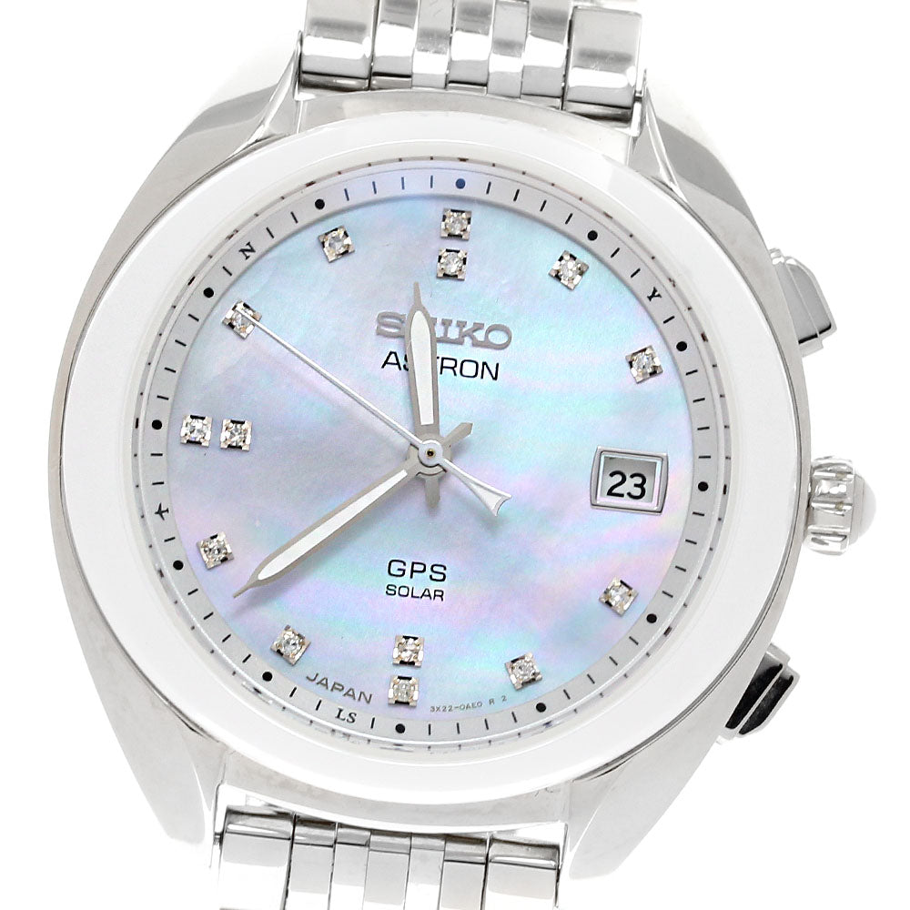 SEIKO Astron STXD009/3X22-0AA0 Date Solar Powered Radio Men's Watch_842242