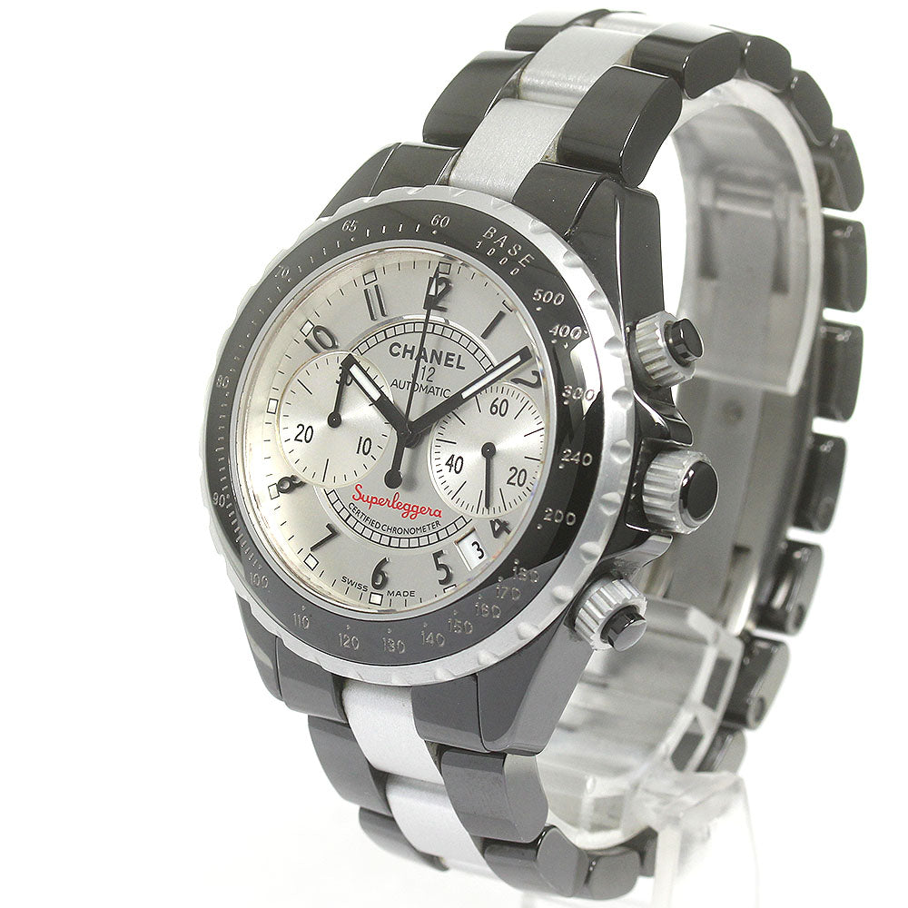 CHANEL J12 Super Reggera H1624 Chronograph Silver Dial Automatic Men's_842274