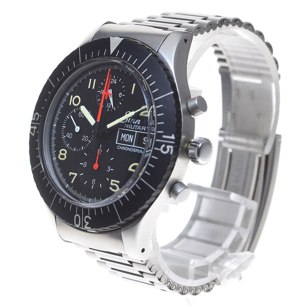 Sinn military 156B Chronograph day date black Dial Automatic Men's Watch_842280