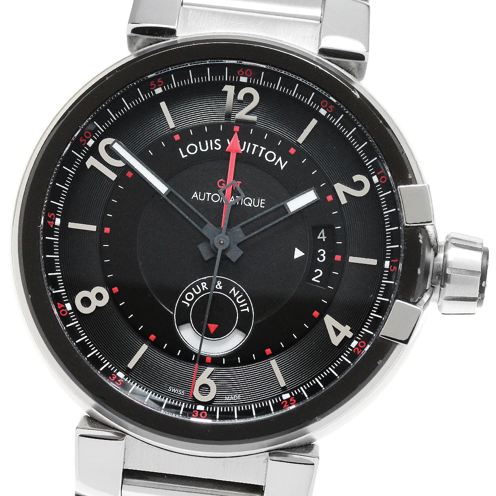 LOUIS VUITTON Tambour Evolution Q1156 GMT black Dial Automatic Men's_842288