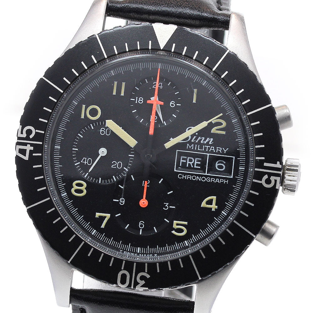Sinn military pilot 156.B Chronograph day date black Dial Automatic Men's_842303