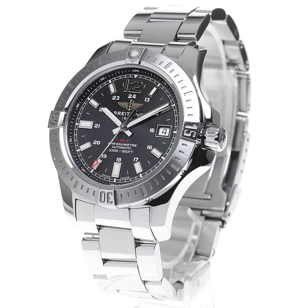 BREITLING Colt A17313 Date Chronometer Black Dial Automatic Men's Watch_842313