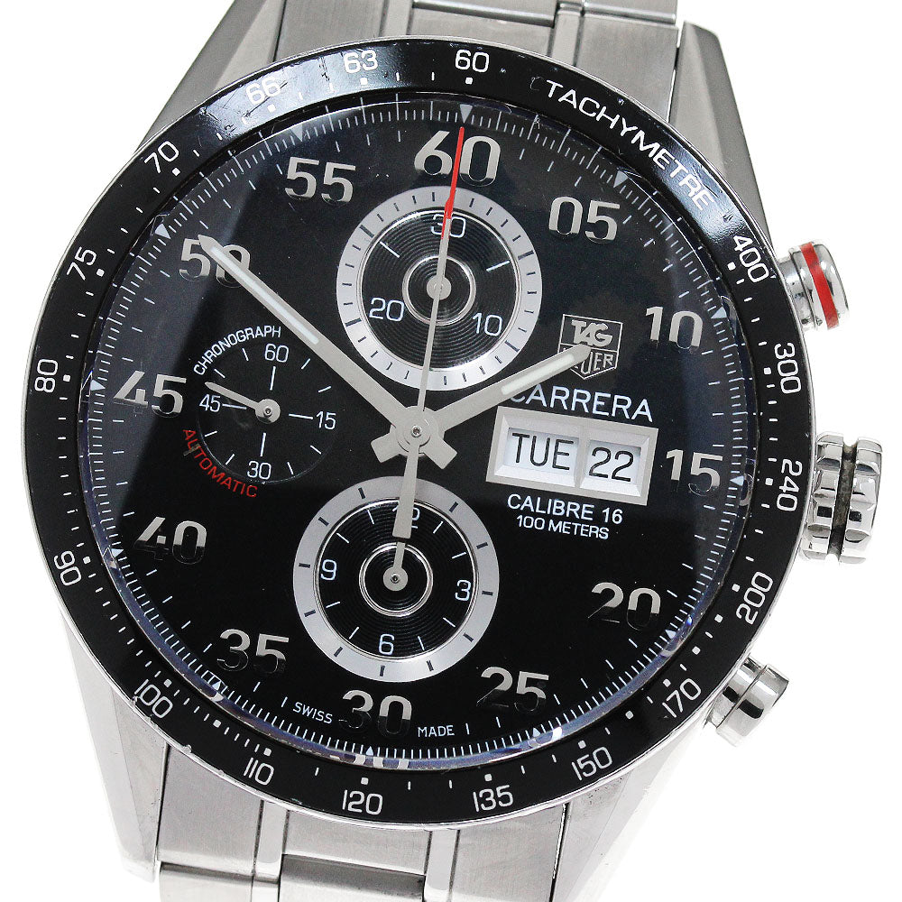 TAG HEUER Carrera Caliber 16 CV2A10 Chronograph day date black Dial Automatic Men's Watch_842342