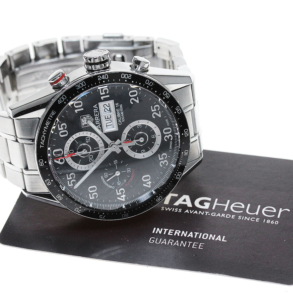 TAG HEUER Carrera Caliber 16 CV2A10 Chronograph day date black Dial Automatic Men's Watch_842342
