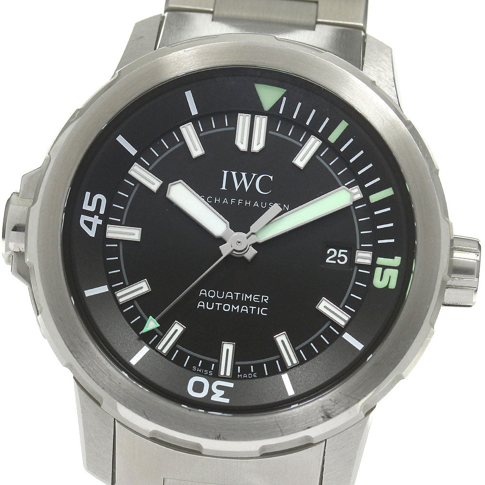 IWC SCHAFFHAUSEN Aqua timer IW329002 Date black Dial Automatic Men's_842355