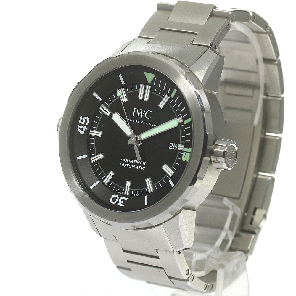 IWC SCHAFFHAUSEN Aqua timer IW329002 Date black Dial Automatic Men's_842355