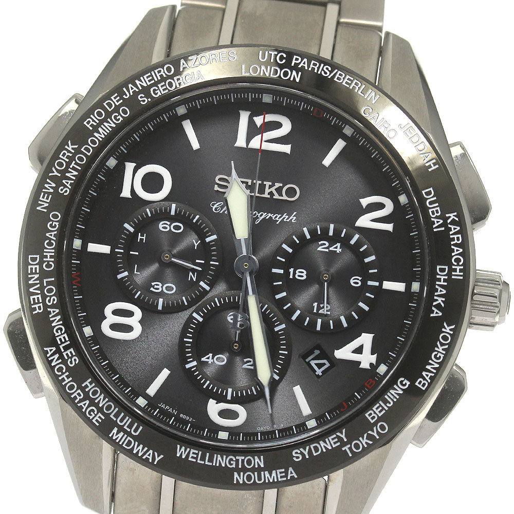 SEIKO Brightz 20th Anniversary Model SAGA295/8B92-0AY0 Limited to 1000 black Dial Solar Powered Radio Men's Watch_842379