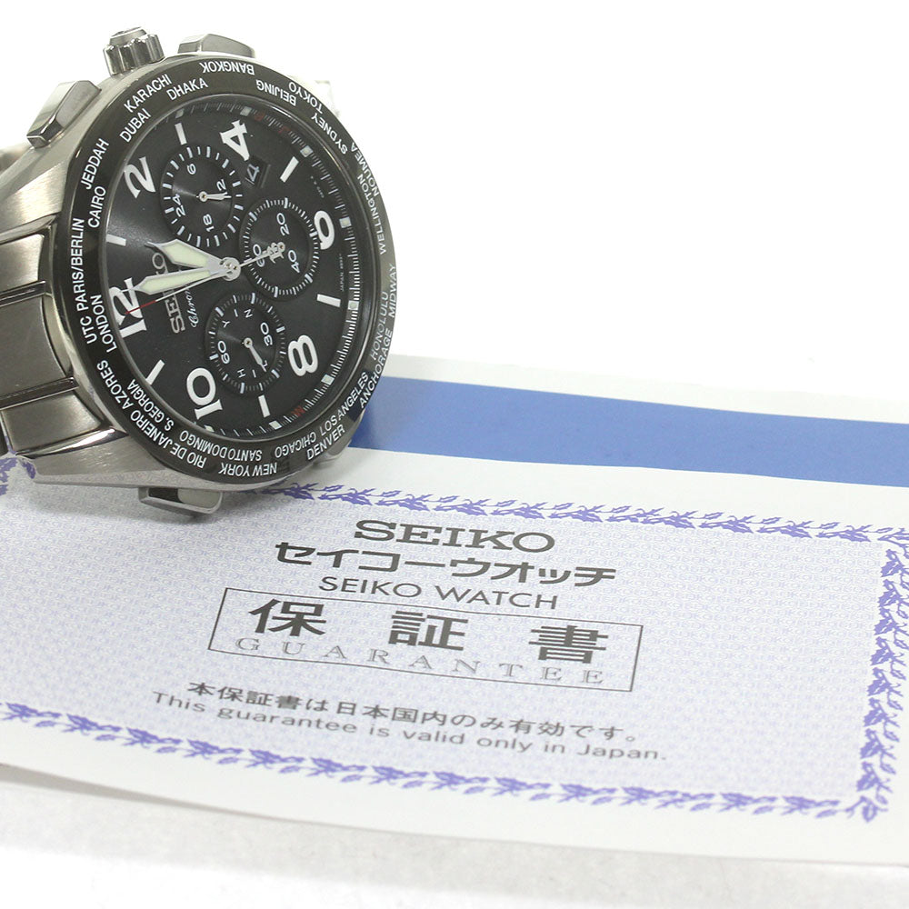 SEIKO Brightz 20th Anniversary Model SAGA295/8B92-0AY0 Limited to 1000 black Dial Solar Powered Radio Men's Watch_842379