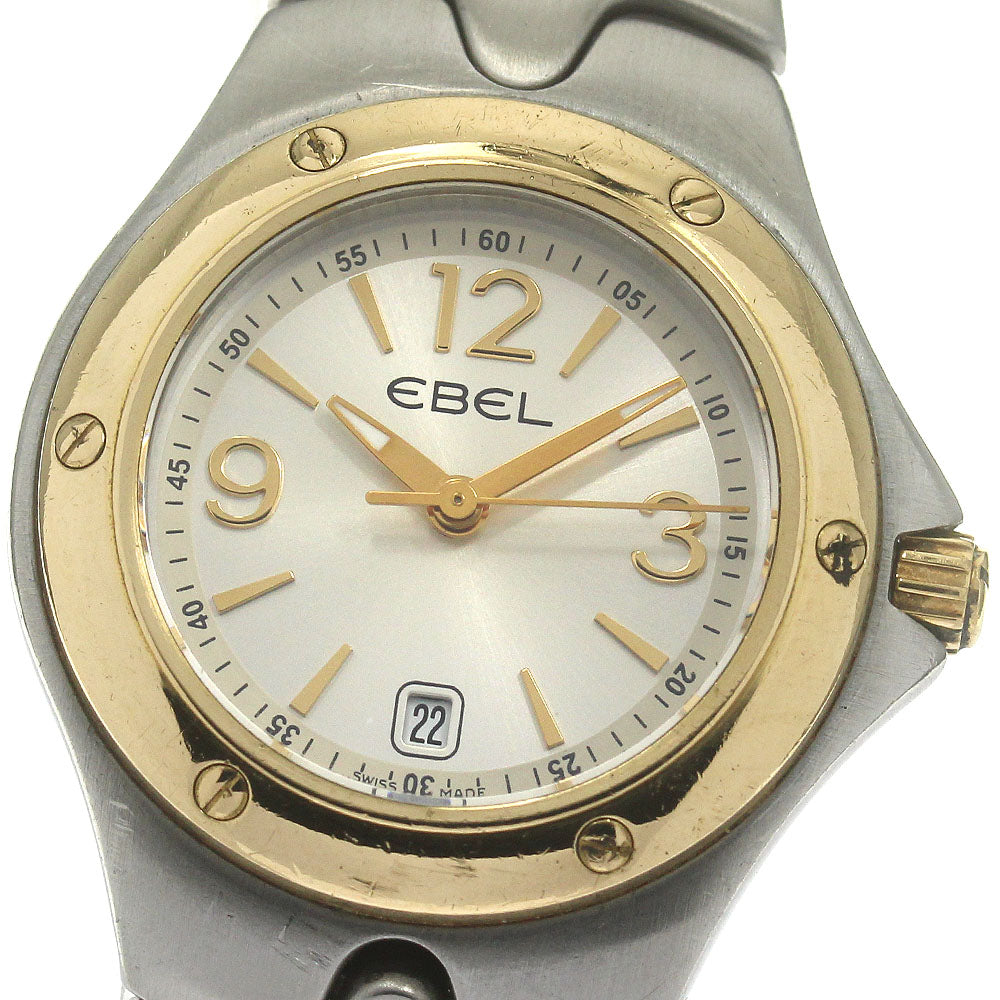 EBEL Sports wave E1957K21 Date Silver Dial Quartz Ladies Watch_842425