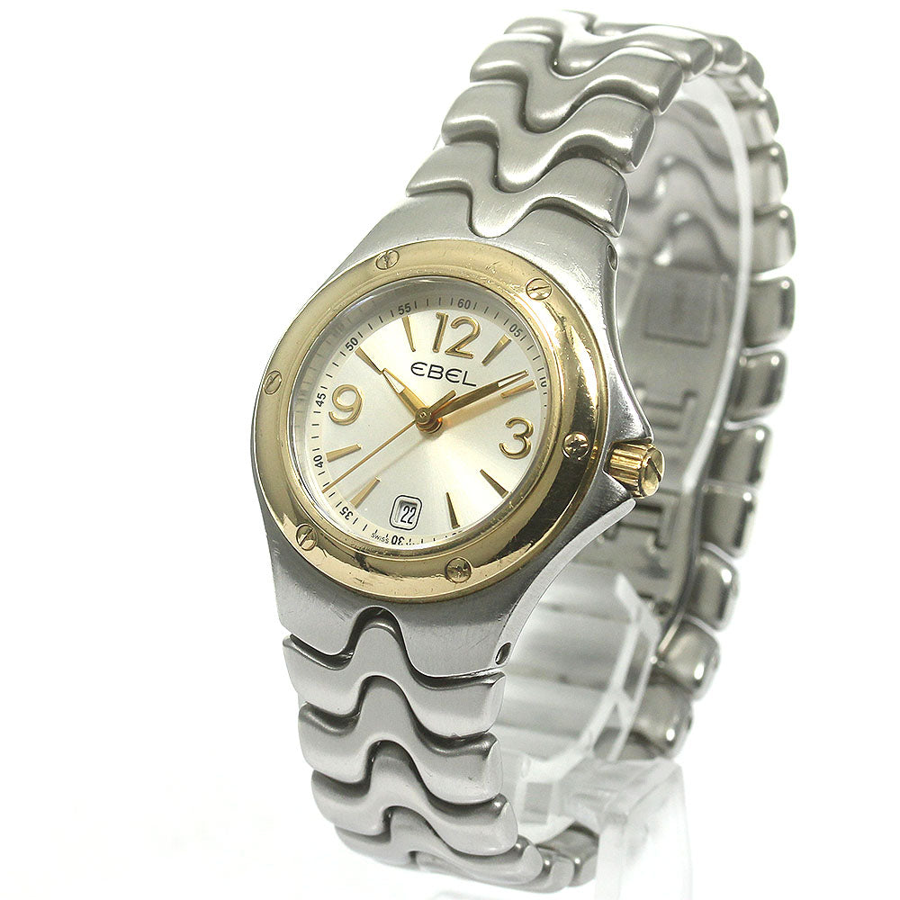 EBEL Sports wave E1957K21 Date Silver Dial Quartz Ladies Watch_842425