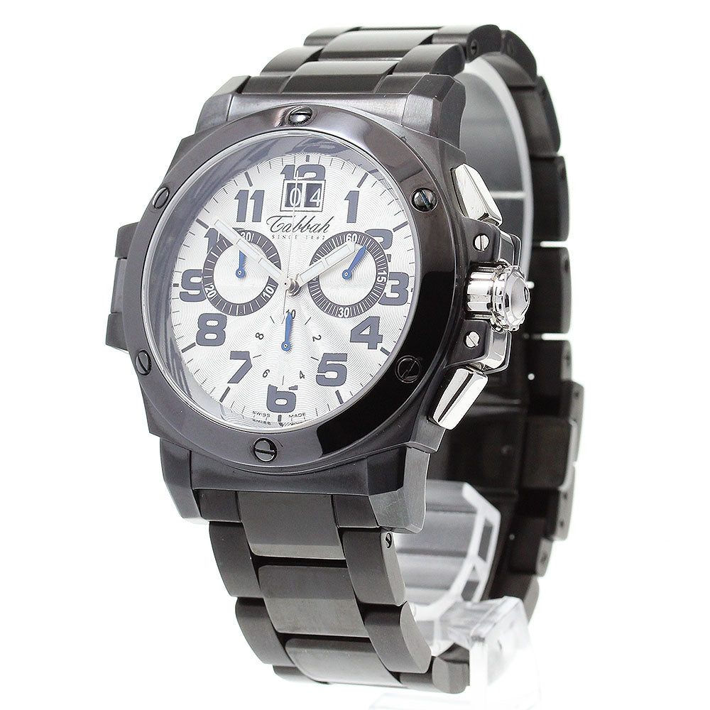 Tabbah Titanium Cargo Chronograph 258.08 Date Silver Dial Quartz Men's_842432