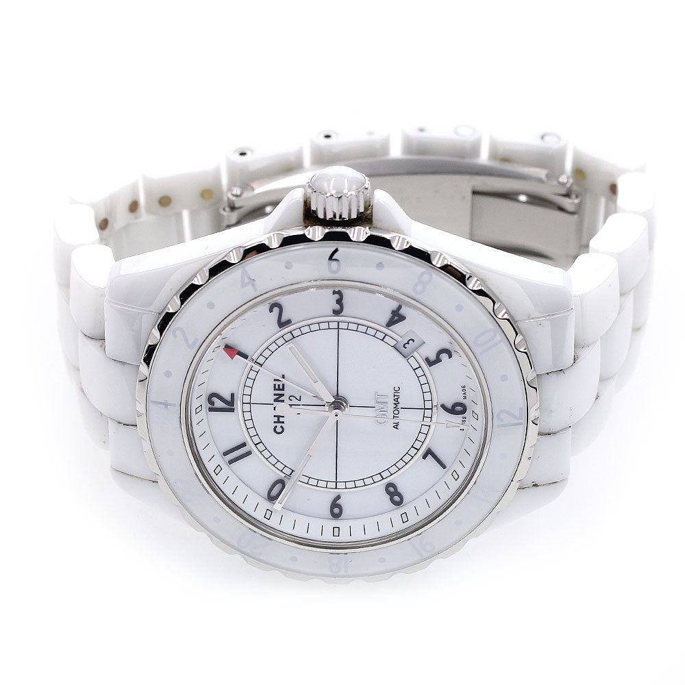 CHANEL J12 GMT H2126 Date White Dial Automatic Men's Watch_842451