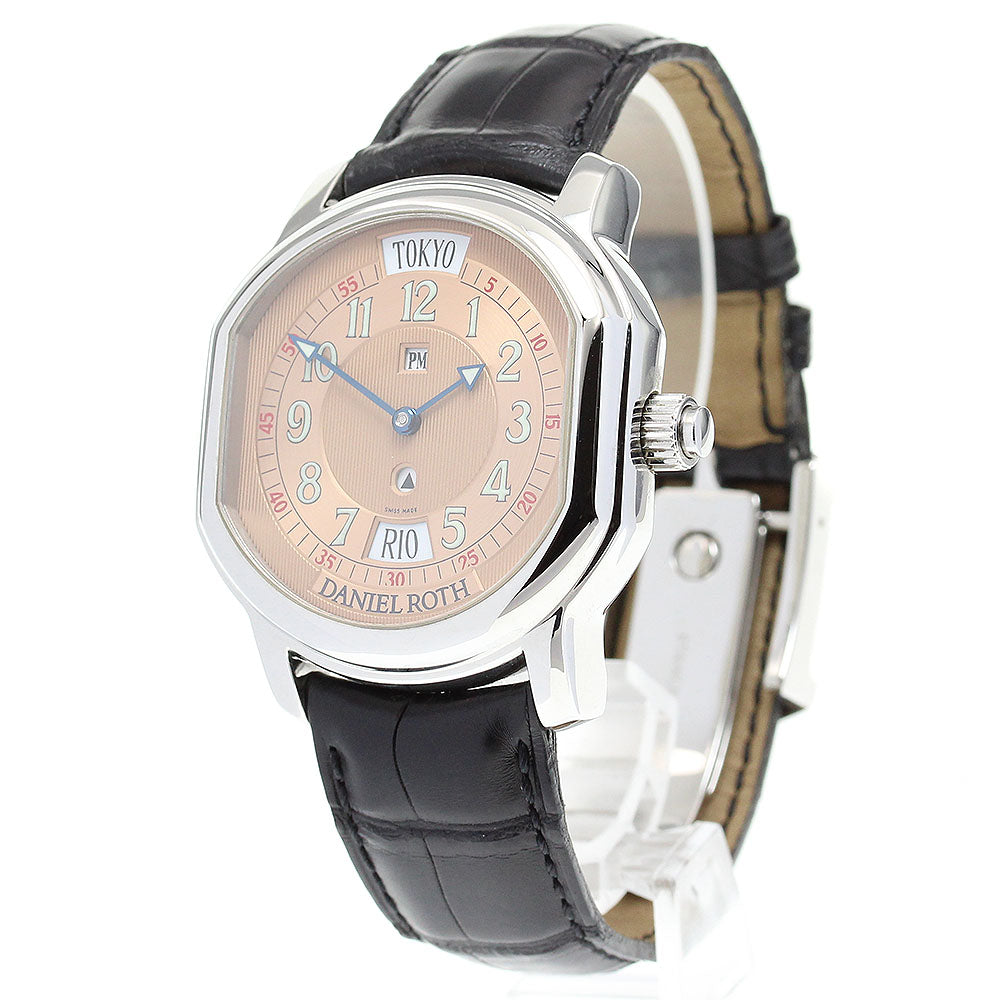 DANIEL ROTH Metropolitan 857.ST World time Orange Dial Automatic Men's Watch_842452