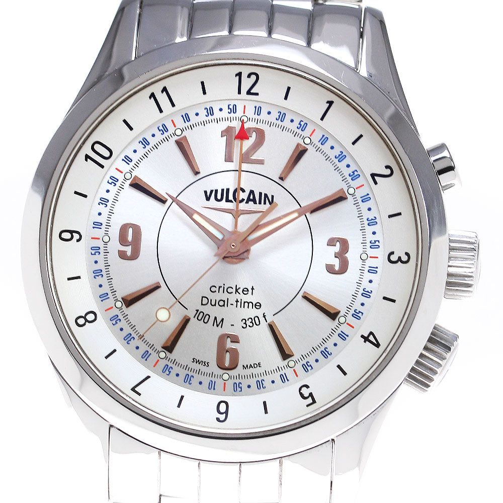 VULCAIN cricket aviator dual time 100105.019 alarm Hand Winding Men's_842457