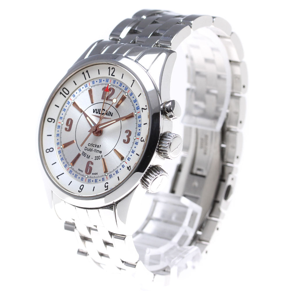 VULCAIN cricket aviator dual time 100105.019 alarm Hand Winding Men's_842457