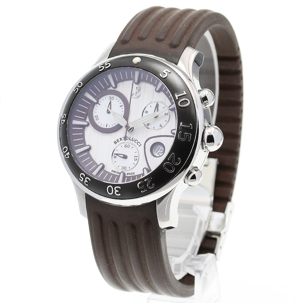 BERTOLUCCI Date Chronograph Silver / white shell Dial Quartz Men's Watch_842469