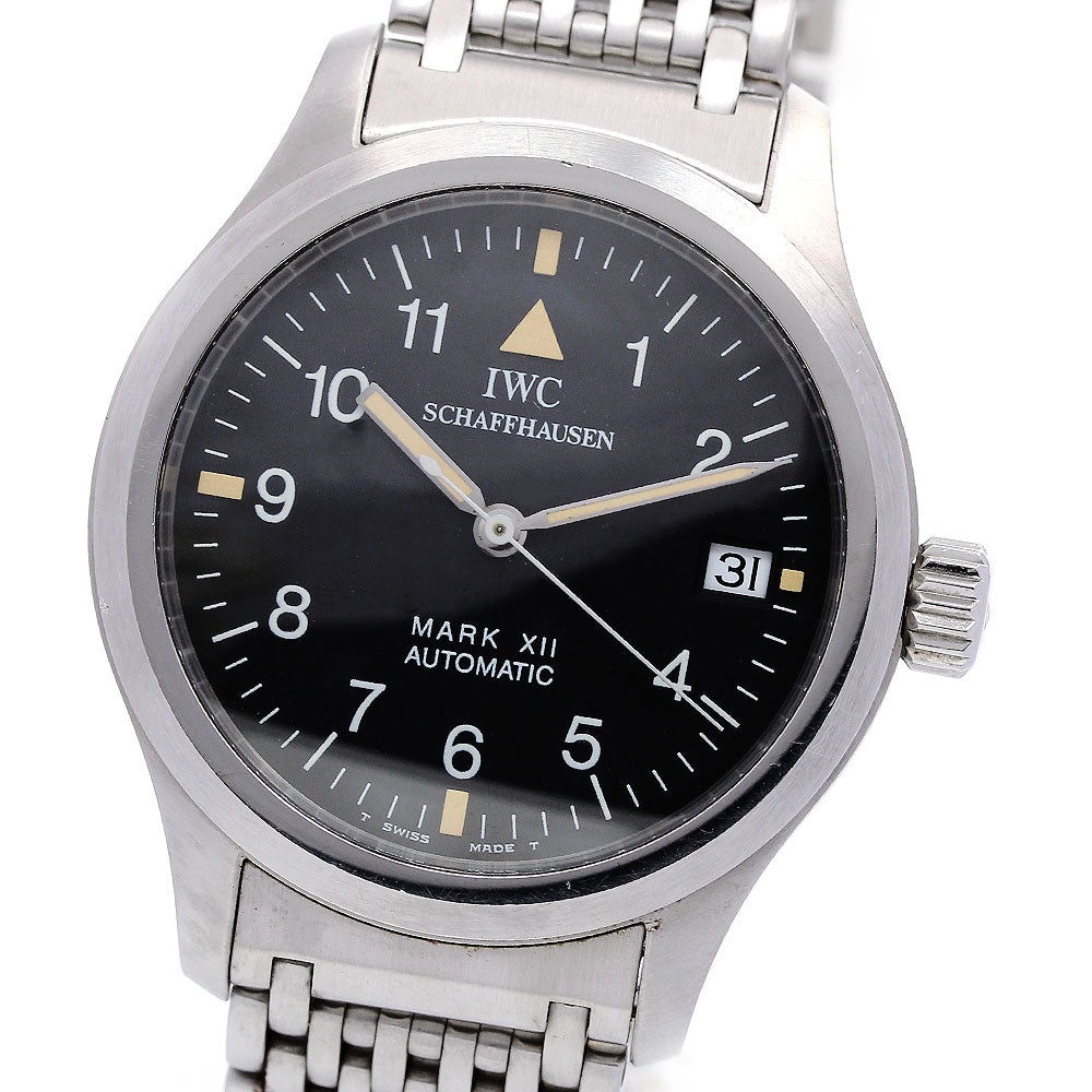 IWC SCHAFFHAUSEN Pilot Watch Mark XII IW324101 black Dial AT Men's Watch_842472