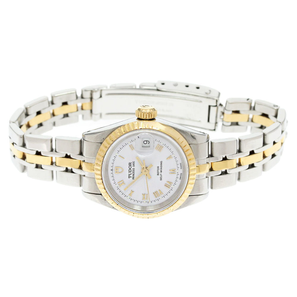 TUDOR Princess date 92413 YG2 tone cal.2671 white Dial Automatic Ladies Watch_842477