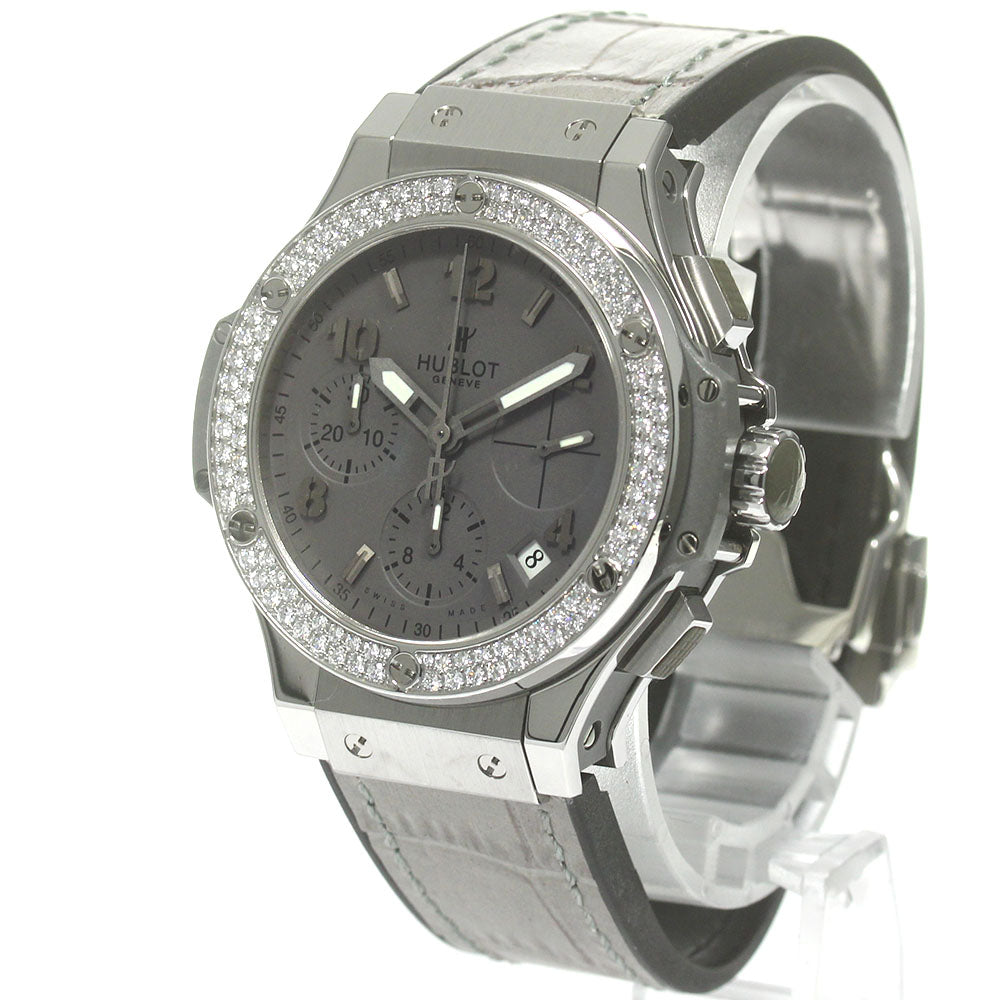 HUBLOT Big Bang Earl Gray 342.ST.5010.LR.1104 diamond bezel AT Men's _842483