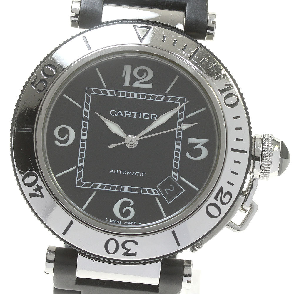 CARTIER Pacha Sea timer W31077U2 Date black Dial Automatic Men's Watch_842494