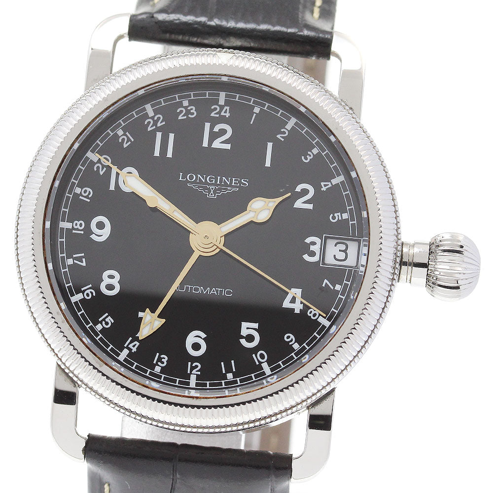 LONGINES Heritage Avigation Oversized Crown L2.778.4 Date black Dial Automatic Men's Watch_842499
