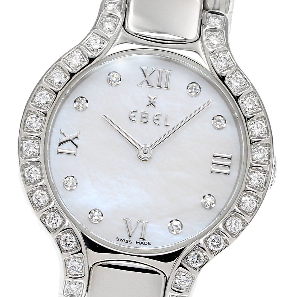 EBEL Beluga E9157428 side diamond bezel Quartz Ladies Watch_842507