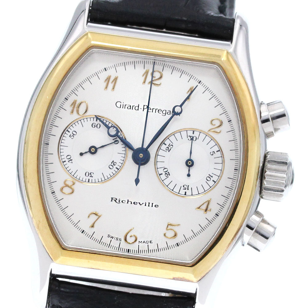 GIRARD PERREGAUX Richeville 2710 Chronograph Silver Dial Hand Winding Men's Watch_842513