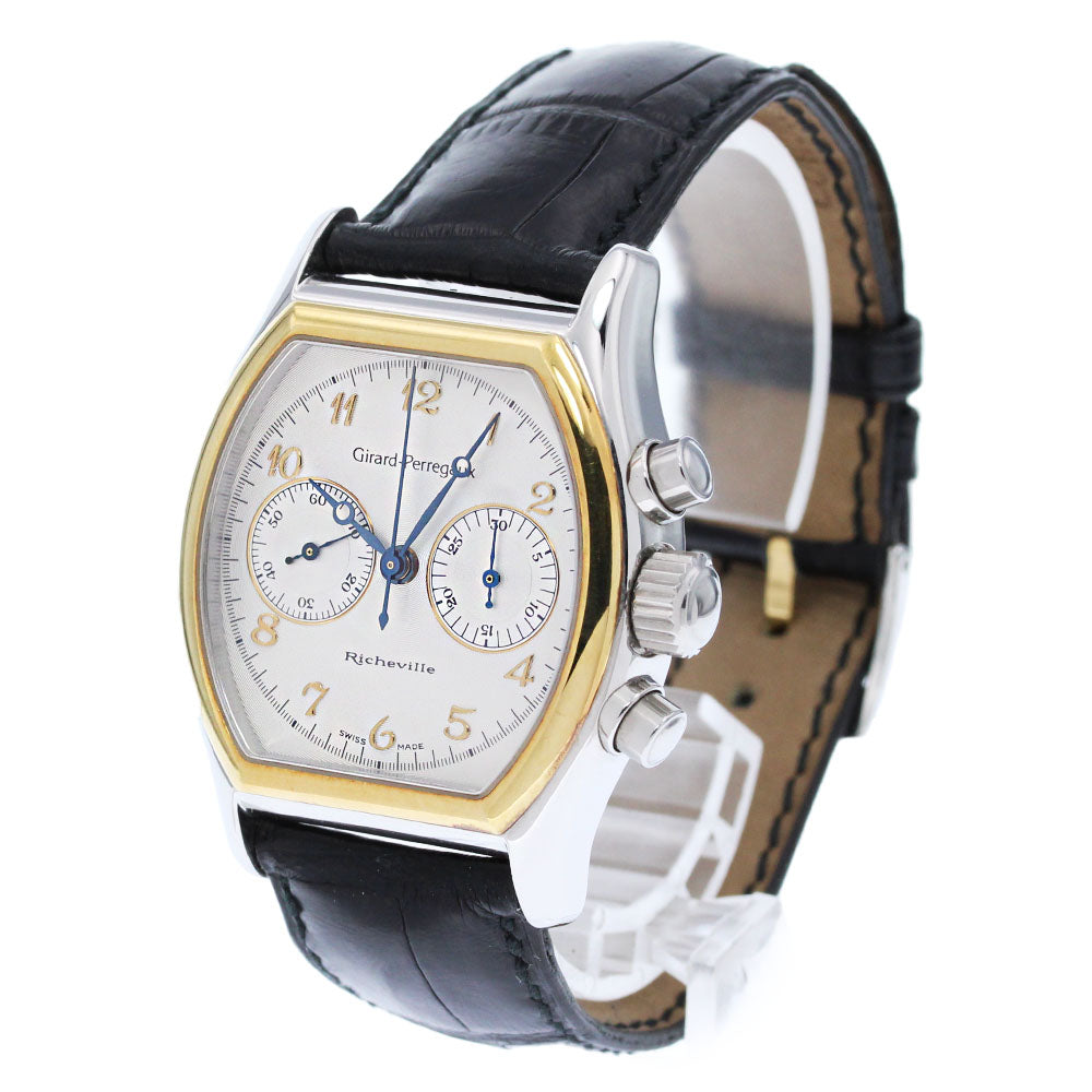 GIRARD PERREGAUX Richeville 2710 Chronograph Silver Dial Hand Winding Men's Watch_842513