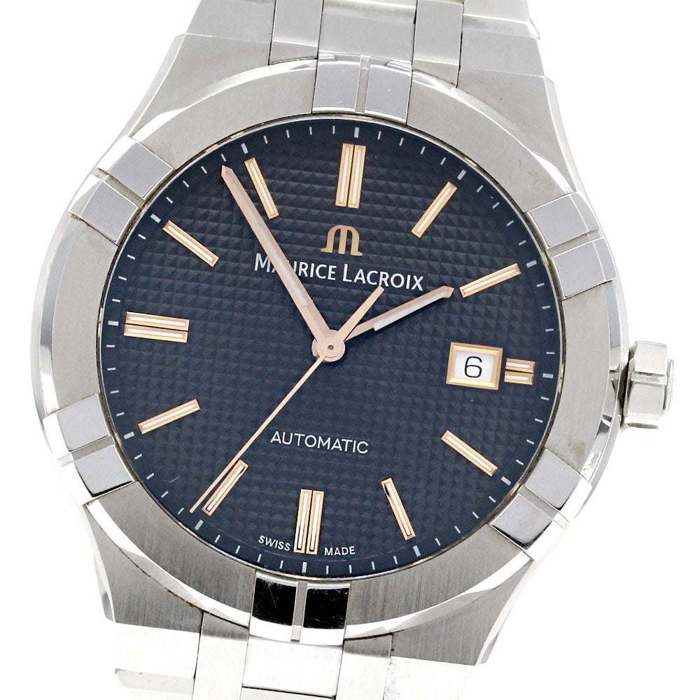 MAURICE LACROIX Icon automatic AI6008 Date black Dial Automatic Men's_842524