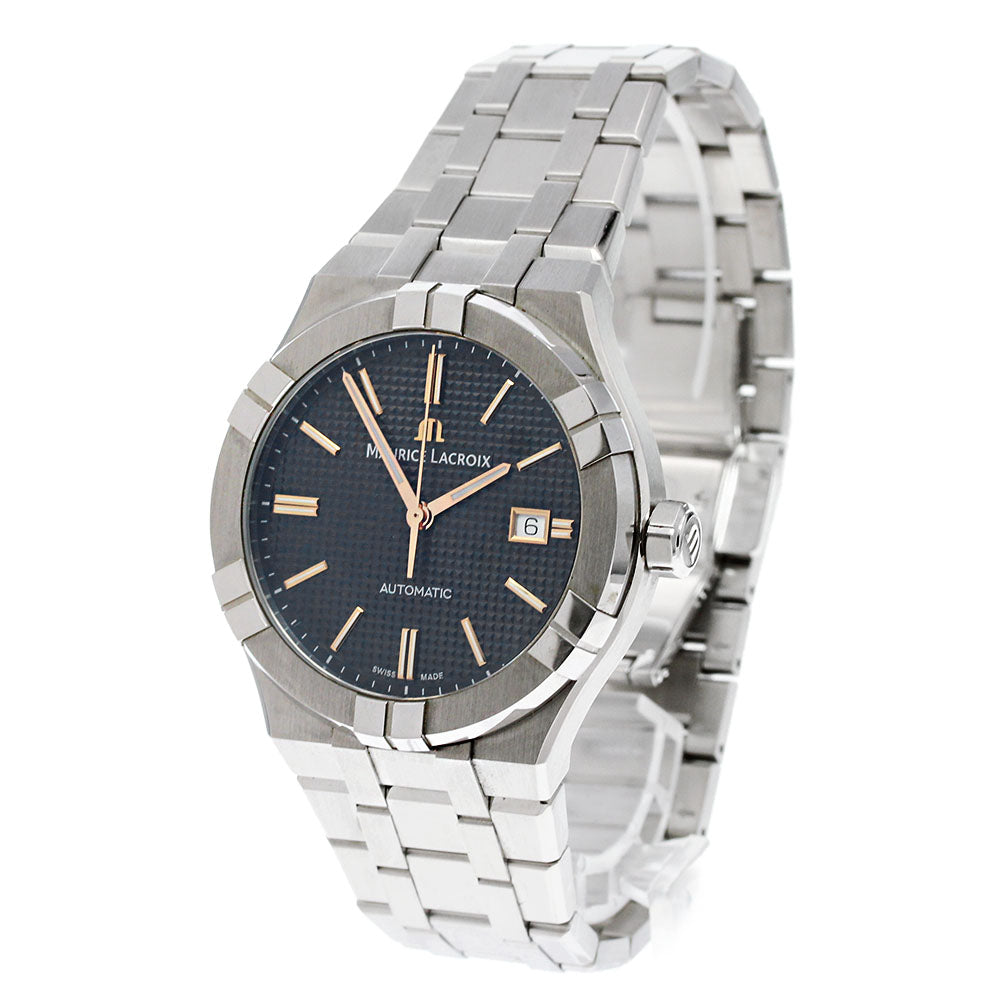 MAURICE LACROIX Icon automatic AI6008 Date black Dial Automatic Men's_842524
