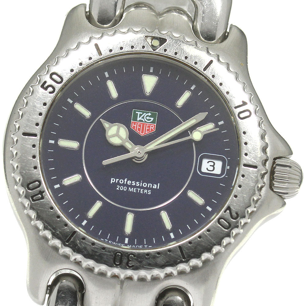 TAG HEUER S/el WG121A Date Navy Dial Quartz Boy's Watch_842607