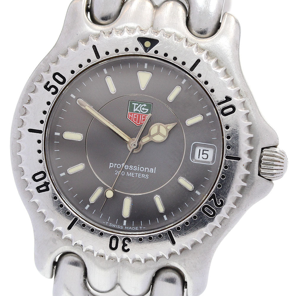 TAG HEUER S/el WG1113-K0 Date Gray Dial Quartz Men's Watch_842671