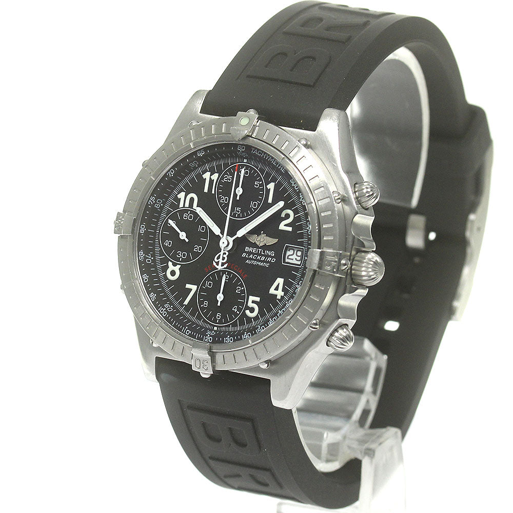 BREITLING Chronomat Blackbird A13350 Date Black Dial Automatic Men's_842738
