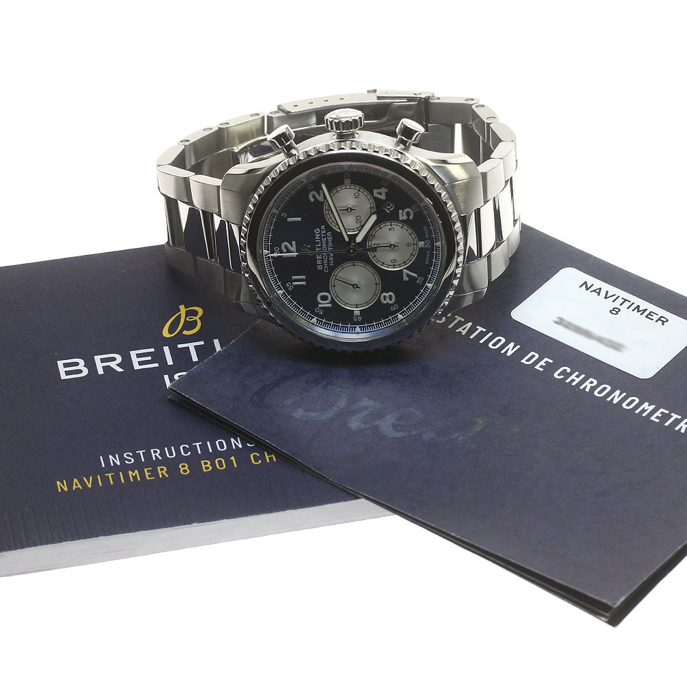 BREITLING Navitimer8 B01 AB0117 Chronograph blue Dial Auto Men's Watch_842747