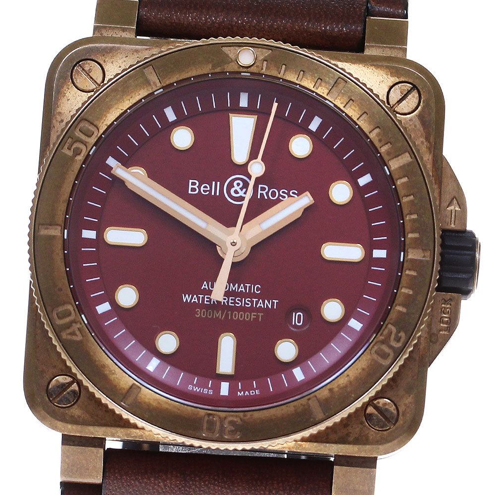 Bell＆Ross Diver Burgundy Bronze BR0392-D-RD-BR/SCA Automatic Men's Watch_842940