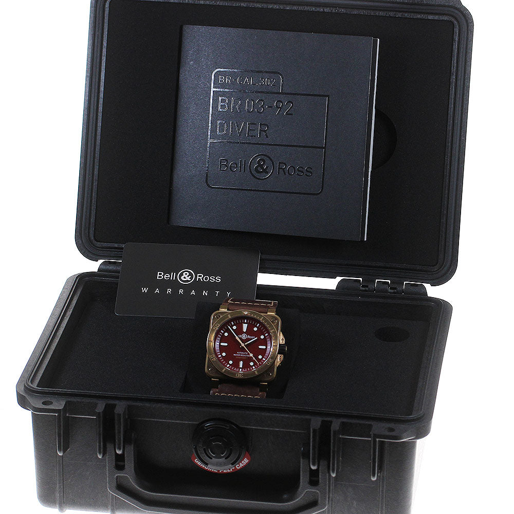 Bell＆Ross Diver Burgundy Bronze BR0392-D-RD-BR/SCA Automatic Men's Watch_842940