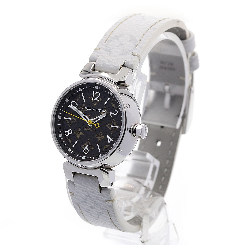 LOUIS VUITTON Tambour monogram QA070 Brown Dial Quartz Ladies Watch_842944