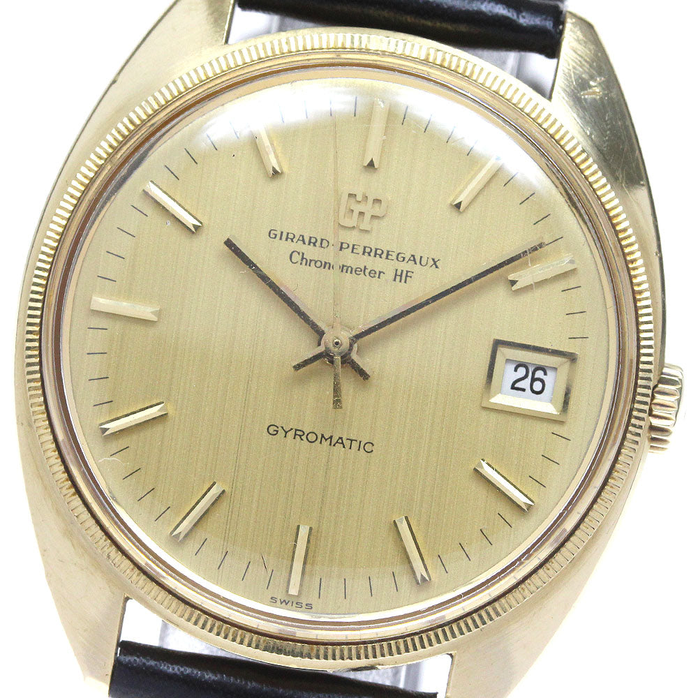 GIRARD PERREGAUX Gyromatic 9805MA K18YG Date Automatic Men's Watch_842946