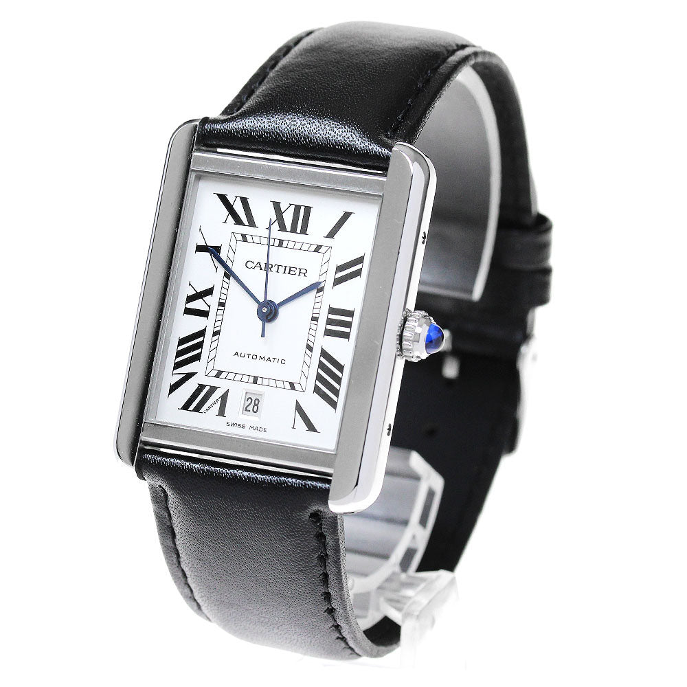 CARTIER Tank solo XL WSTA0029 Date Silver Dial Automatic Men's Watch_842950
