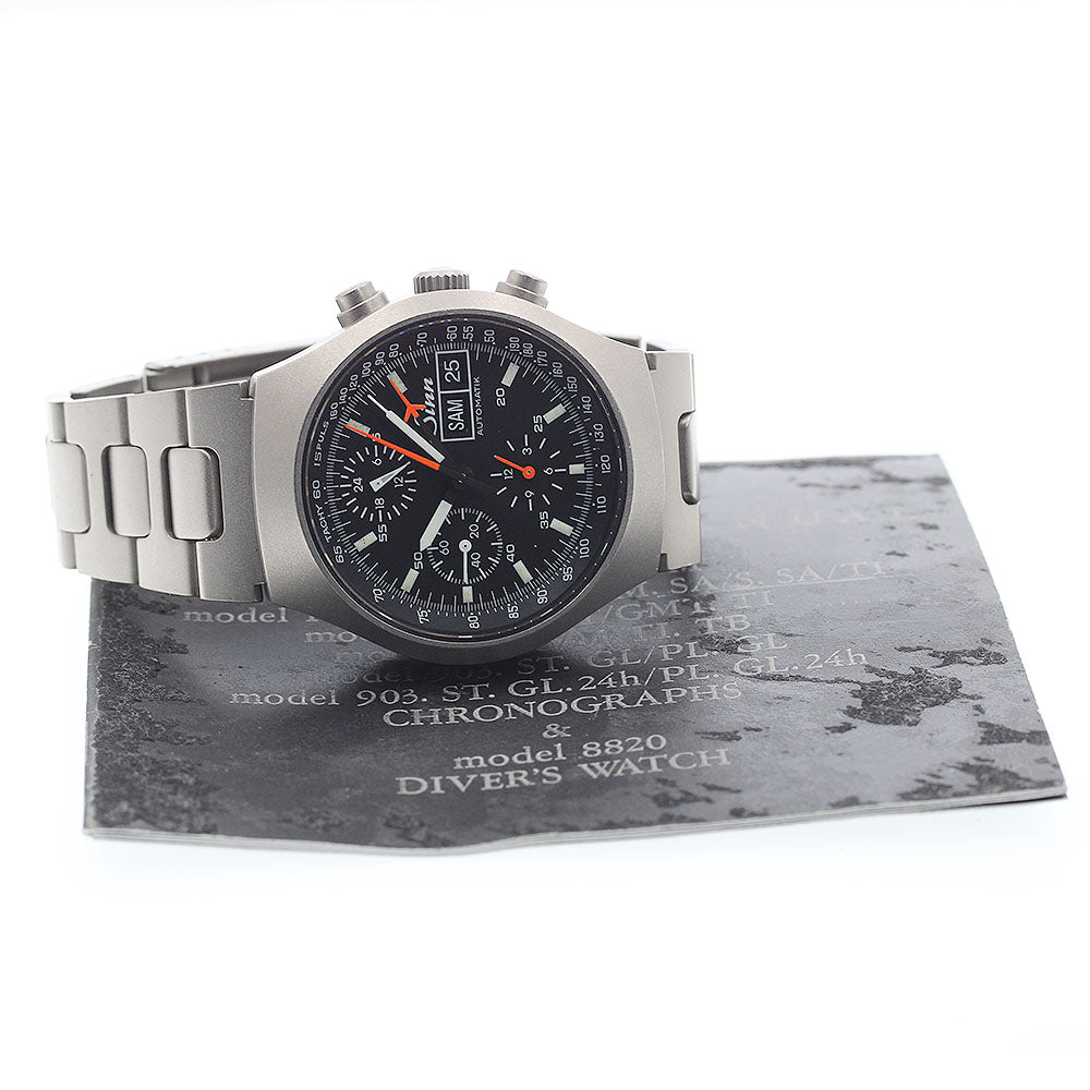 Sinn 157 Chronograph day date black Dial Automatic Men's Watch_842983
