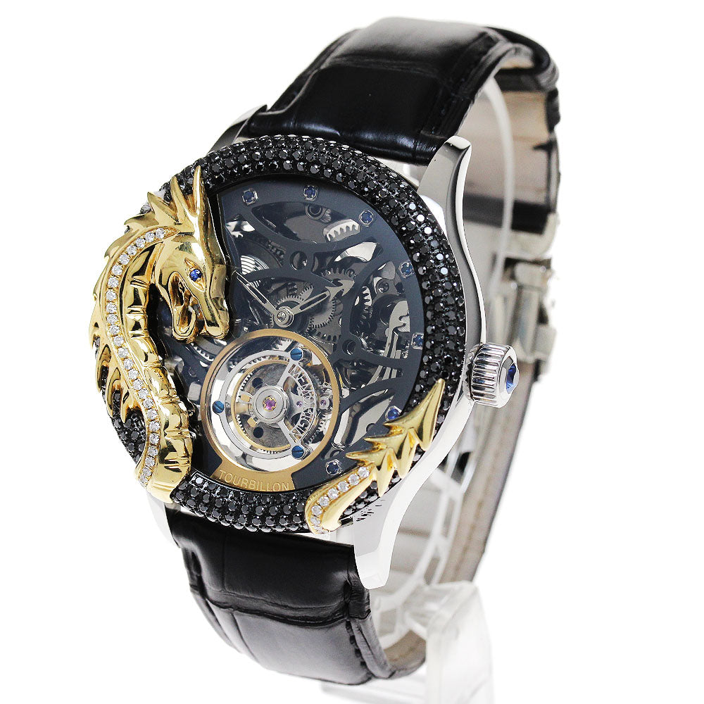 MEMORIGIN Lifetime of Love Dragon ST0727 diamond bezel tourbillon skeleton Dial Hand Winding Men's Watch_843010