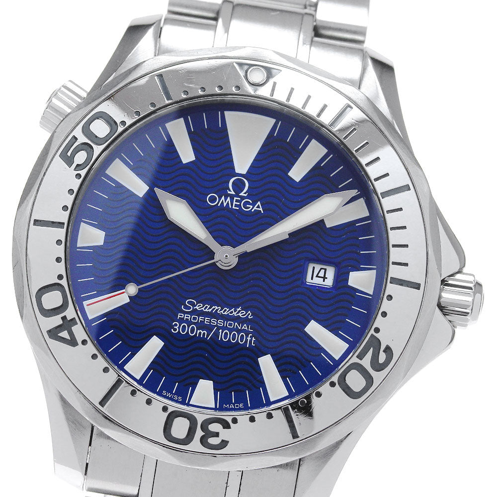 OMEGA Seamaster300 Professional 2265.80 Date Blue Dial Quartz Men's Watch_843025