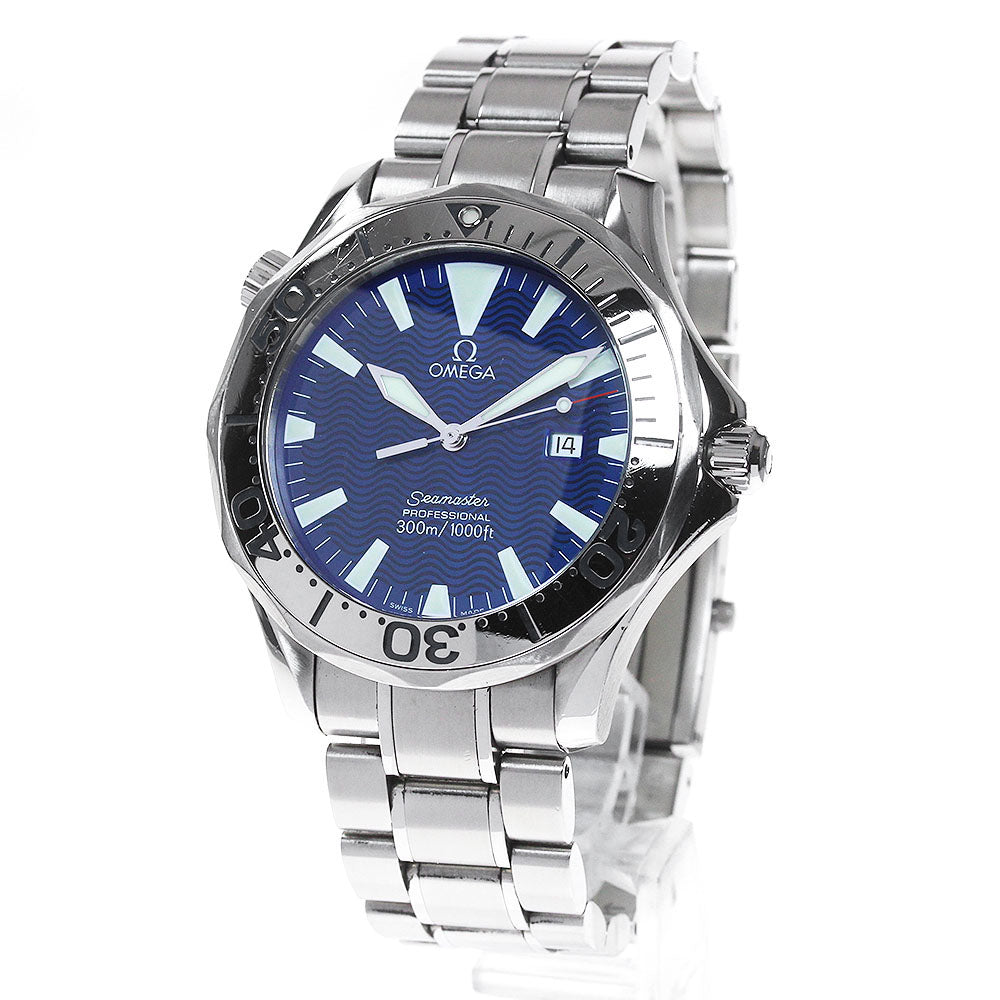 OMEGA Seamaster300 Professional 2265.80 Date Blue Dial Quartz Men's Watch_843025