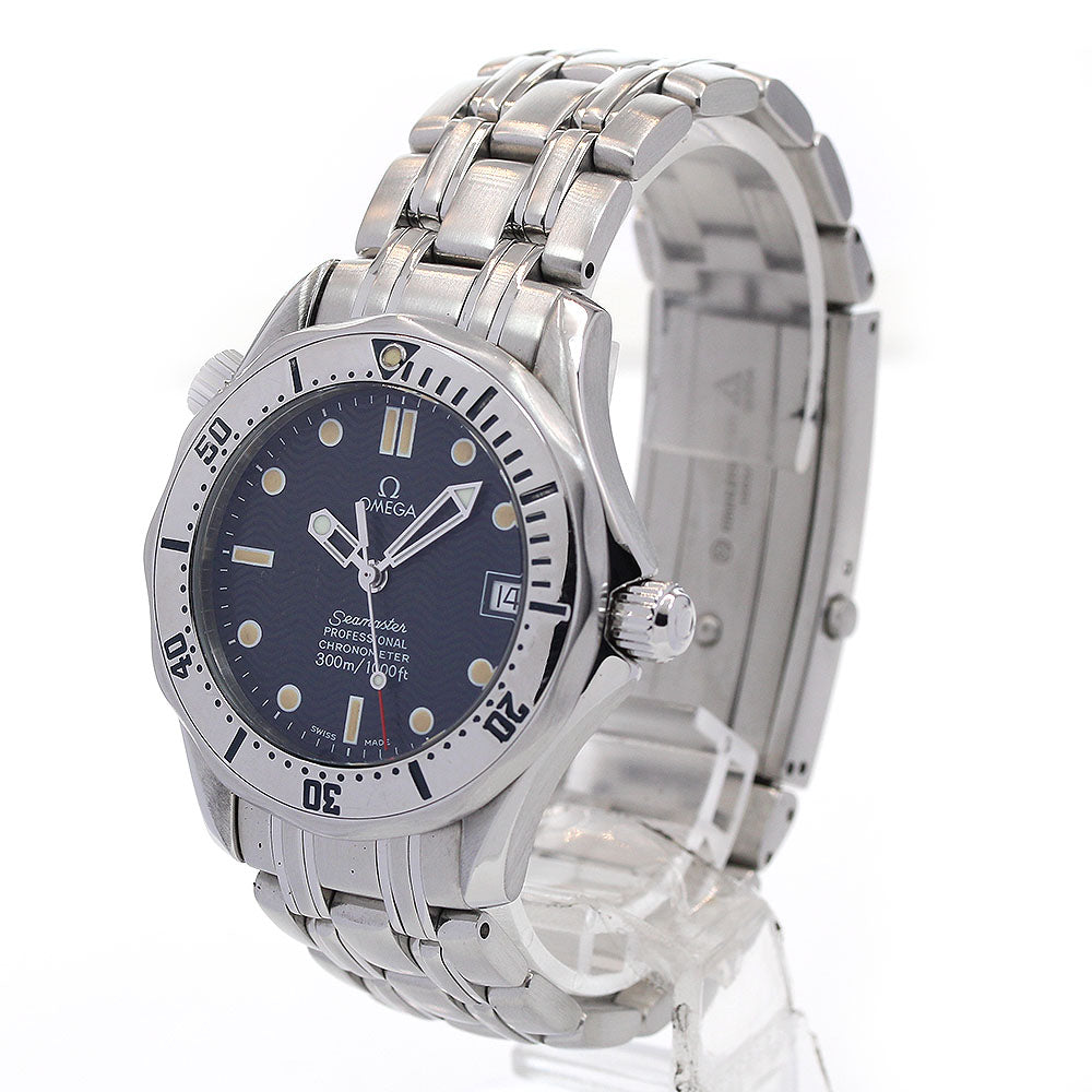 OMEGA Seamaster300 2552.80 Date Navy Dial Automatic Boy's Watch_843035