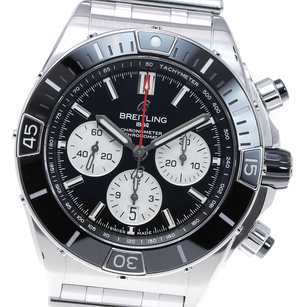BREITLING Super Chronomat B01 44 AB0136 Black Dial Automatic Men's Watch_843061