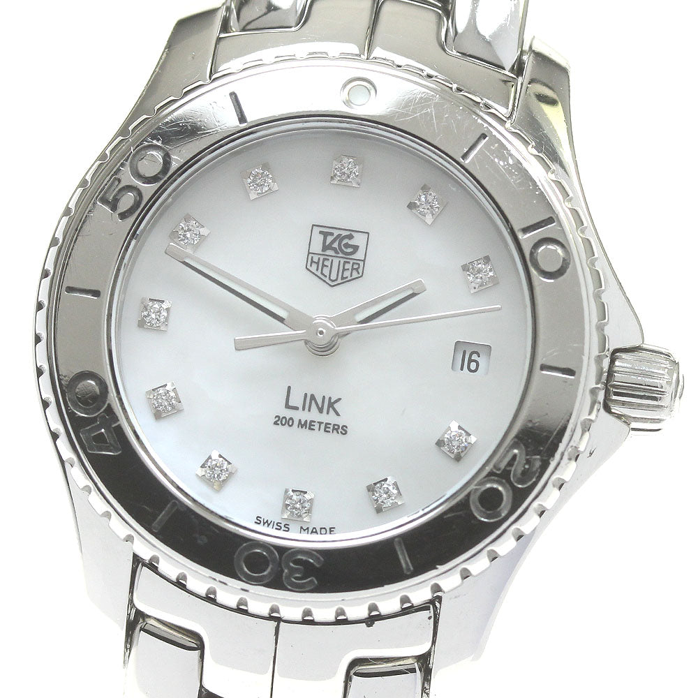 TAG HEUER Link WJ1319-0 11P diamond White shell Dial Quartz Ladies Watch_843151