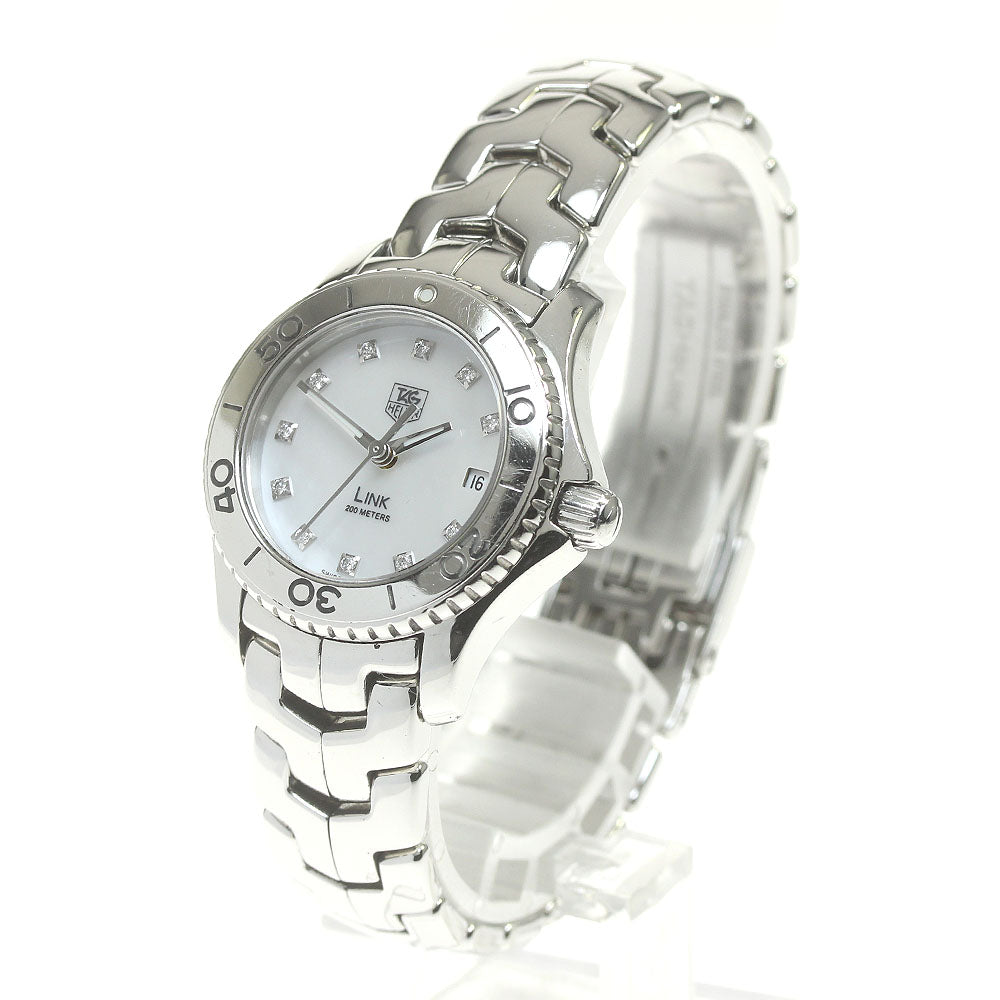 TAG HEUER Link WJ1319-0 11P diamond White shell Dial Quartz Ladies Watch_843151