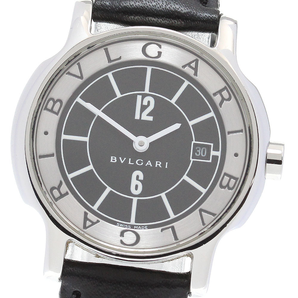 BVLGARI Solo tempo ST29S Date Black / Silver Dial Quartz Ladies Watch_843249